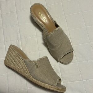 Ralph Lauren Carlynda Espadrille Wedge